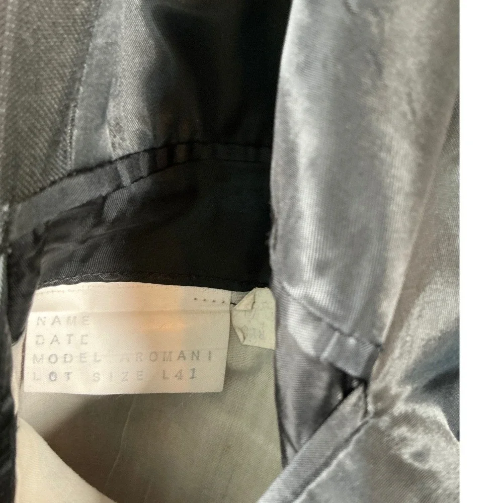 JD Christopher‎ London New York Mens Pinstripe Blazer Romani L41 Charcoal Grey